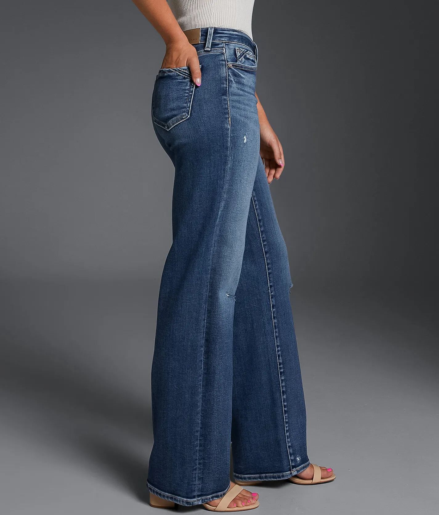 Jeans|Bottoms | Buckle Black Fit No. 53 Wide Leg Stretch Jean Halsted