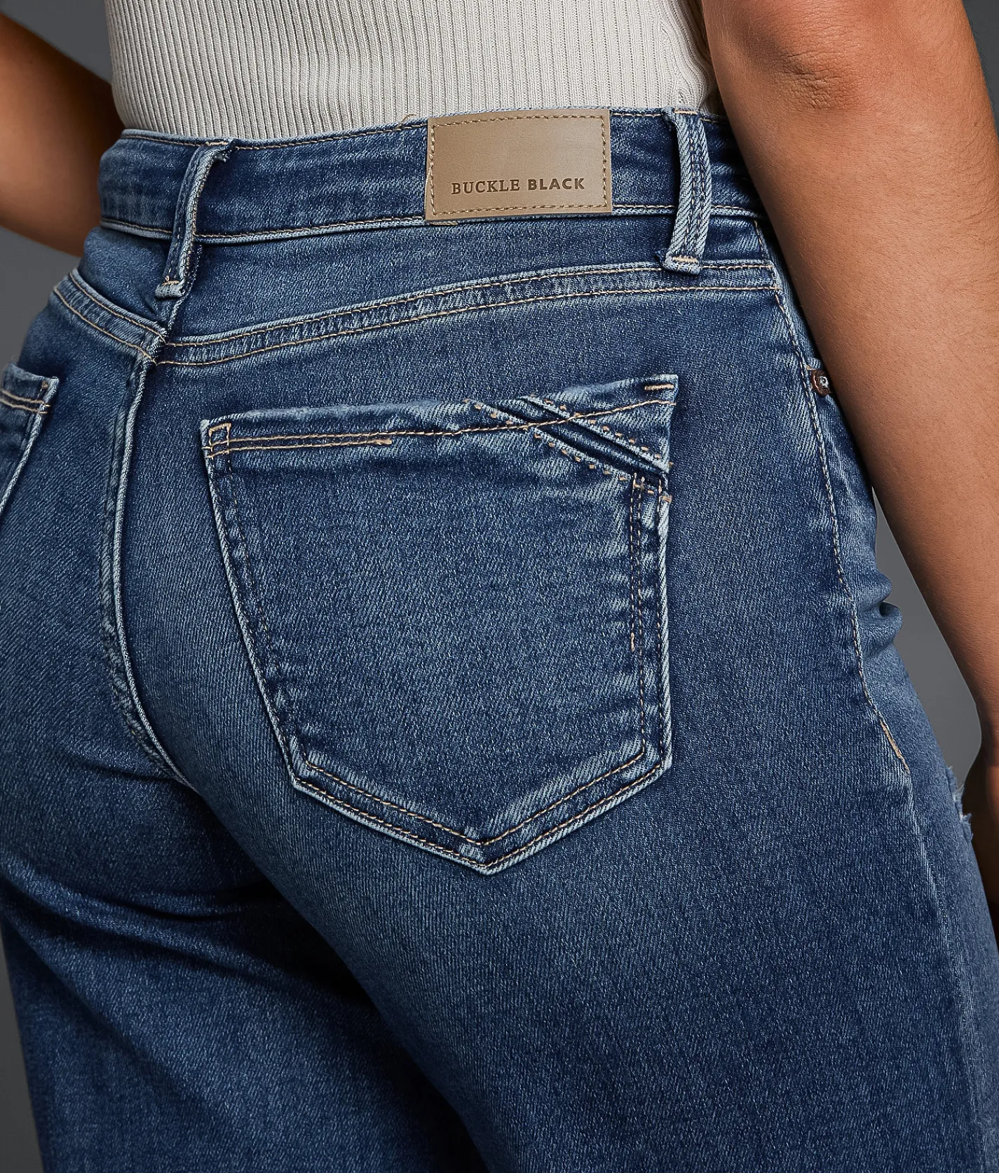 Jeans|Bottoms | Buckle Black Fit No. 53 Wide Leg Stretch Jean Halsted