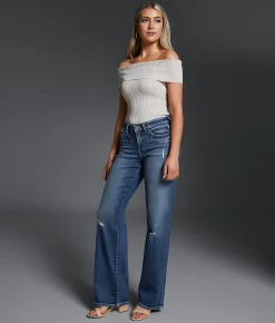 Jeans|Bottoms | Buckle Black Fit No. 53 Wide Leg Stretch Jean Halsted