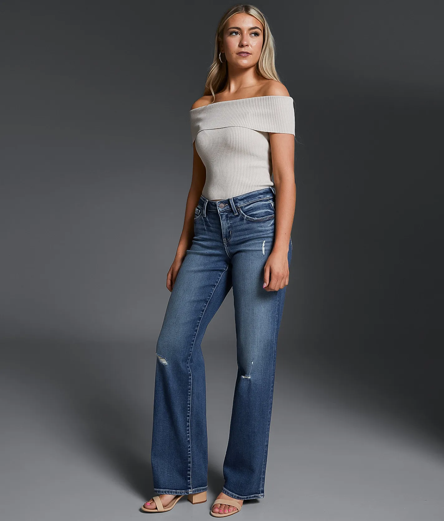Jeans|Bottoms | Buckle Black Fit No. 53 Wide Leg Stretch Jean Halsted