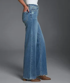Jeans | Buckle Black Fit No. Wide Leg Stretch Jean Hibiscus