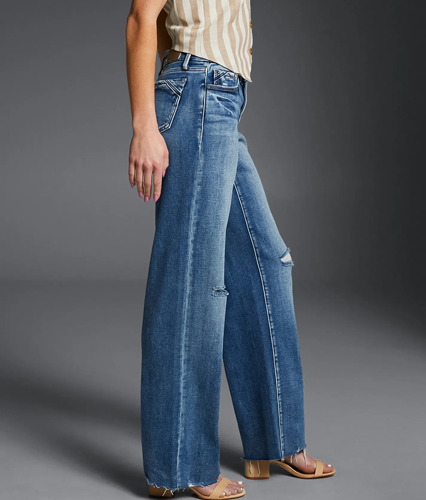 Jeans | Buckle Black Fit No. 53 Wide Leg Stretch Jean Hagood
