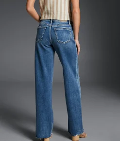 Buckle Black Fit No. 53 Wide Leg Stretch Jean Hagood Discount