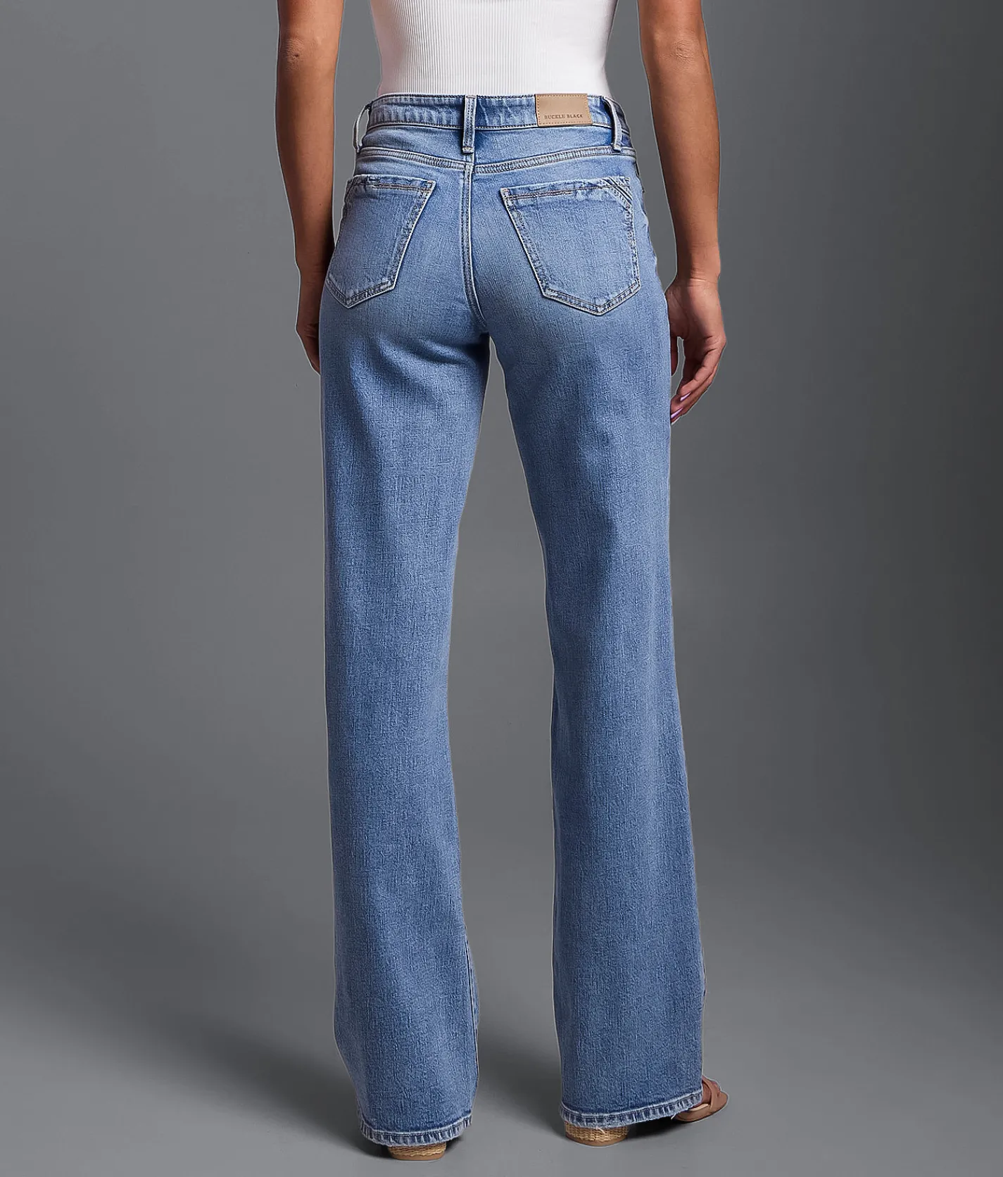 Buckle Black Fit No. 53 Wide Leg Stretch Jean Errol Hot