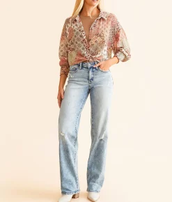 Buckle Black Fit No. 53 Wide Leg Stretch Jean Judith Sale