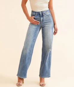 Buckle Black Fit No. 35 Wide Leg Stretch Jean Hogan New