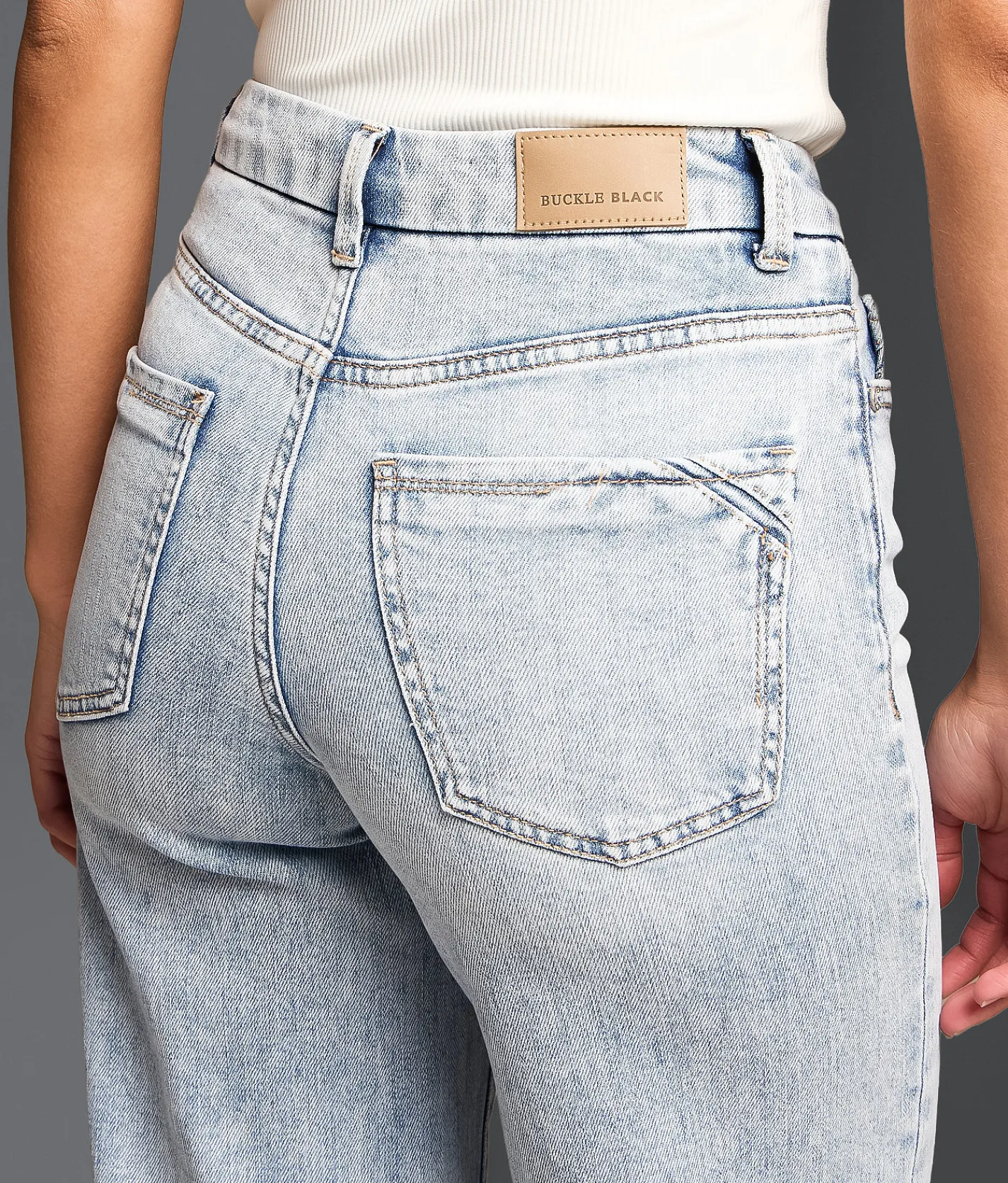 Buckle Black Fit No. 35 Wide Leg Stretch Jean Ingleside Discount