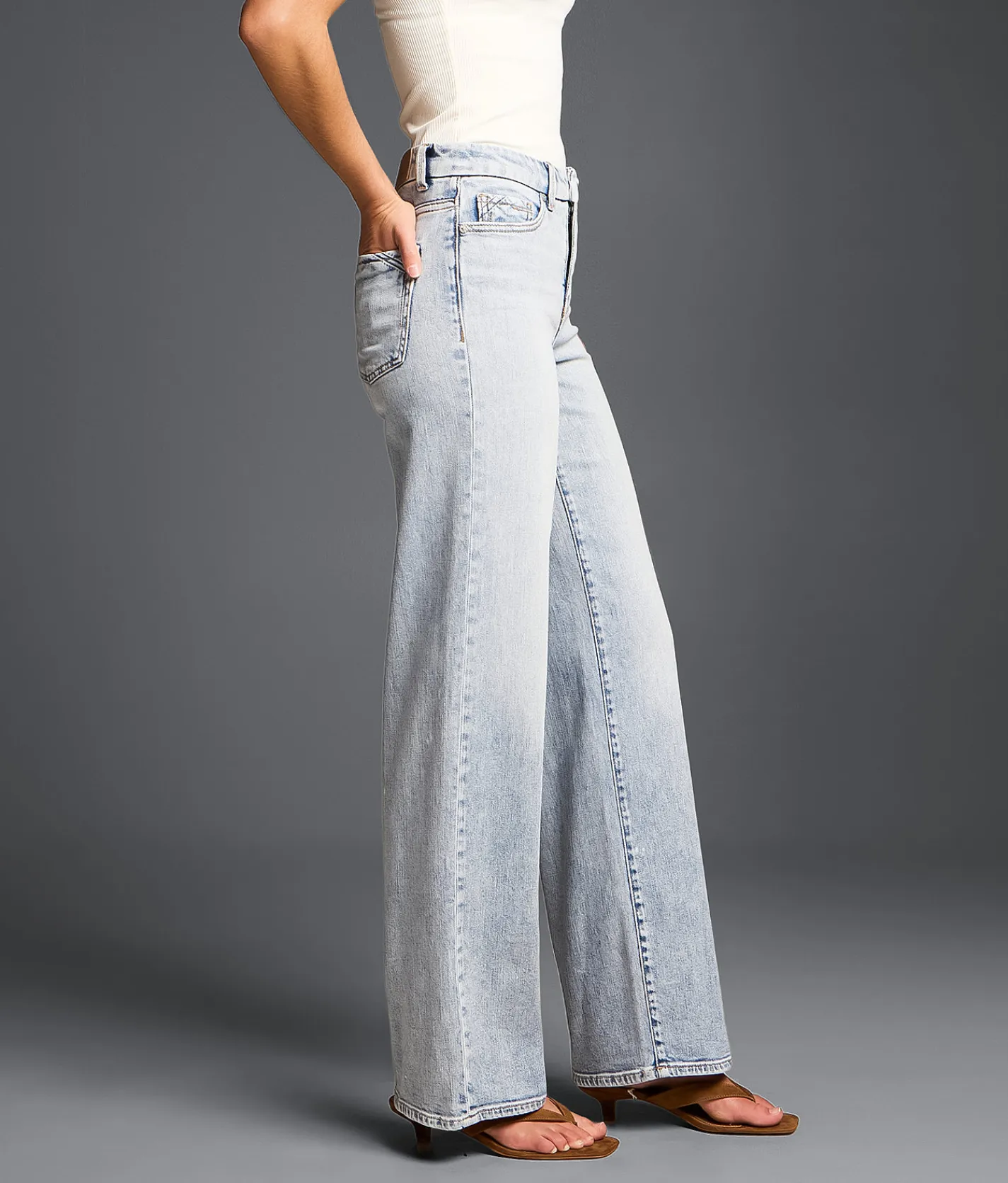 Buckle Black Fit No. 35 Wide Leg Stretch Jean Ingleside Discount