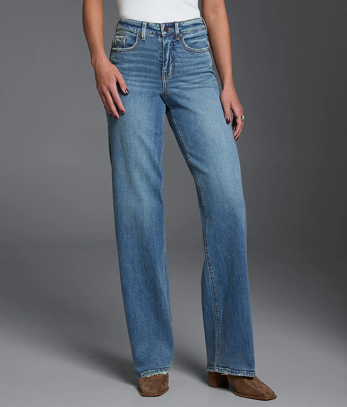 Buckle Black Fit No. 35 Wide Leg Stretch Jean Hibiscus Discount