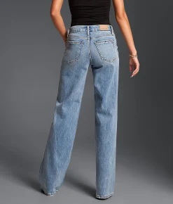Buckle Black Fit No. 53 Wide Leg Stretch Jean Kaplin 5 Sale