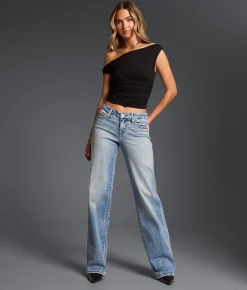 Buckle Black Fit No. 53 Wide Leg Stretch Jean Kaplin 5 Sale