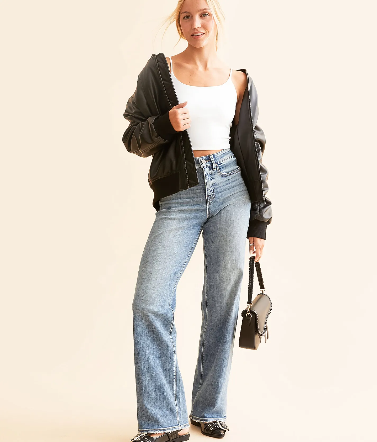 Jeans|Bottoms | Buckle Black Fit No. Wide Leg Stretch Jean Joette