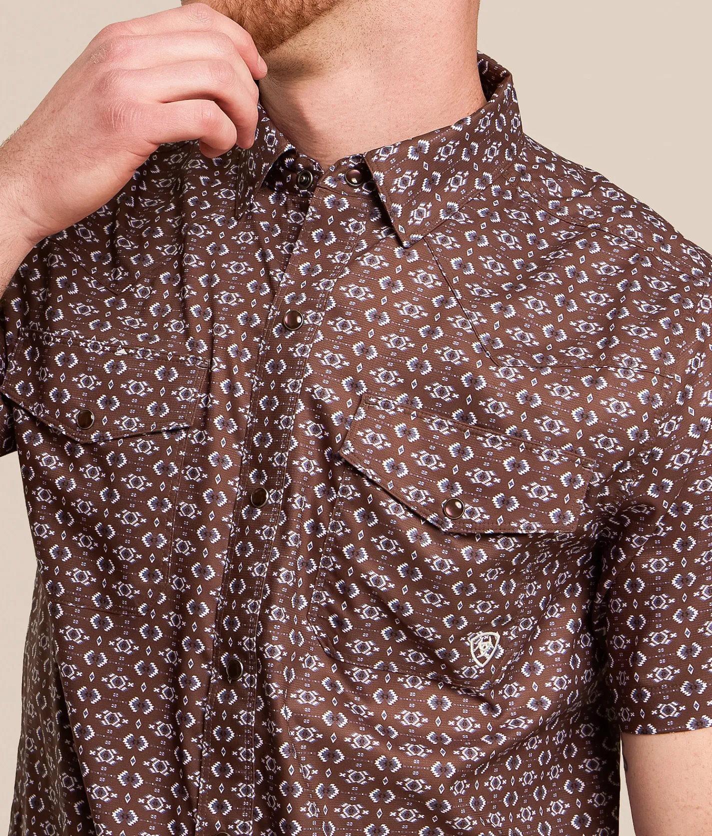 Ariat Fitted VenTEK Western Shirt Decadent Chocolate Online