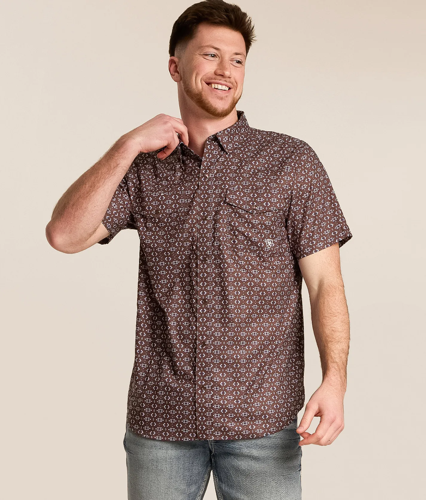 Ariat Fitted VenTEK Western Shirt Decadent Chocolate Online