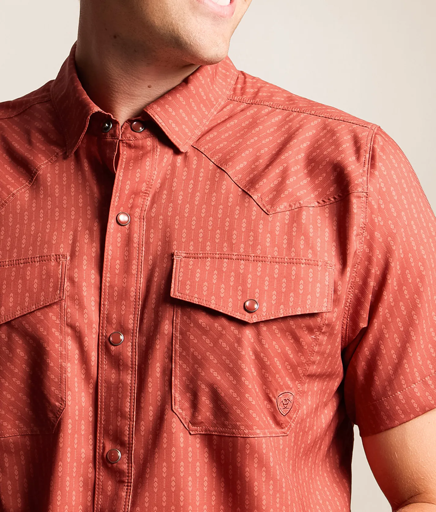 Ariat Fitted VenTEK Western Shirt Chili Oil New