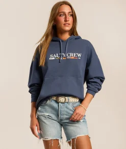 Salty Crew Flag Hooded Sweatshirt Vintage Indigo Online