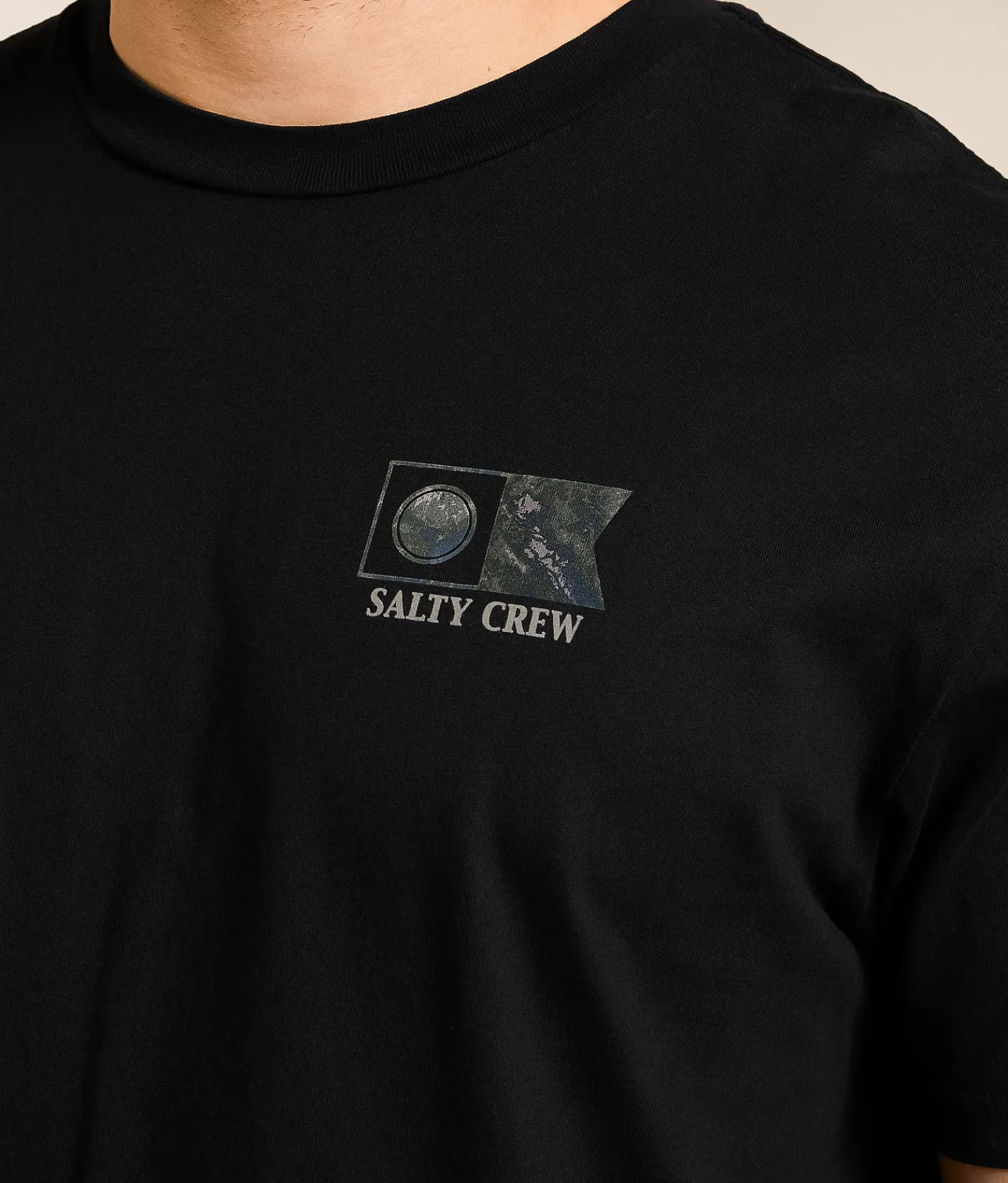 Salty Crew Flagship Camo T-Shirt Black Clearance