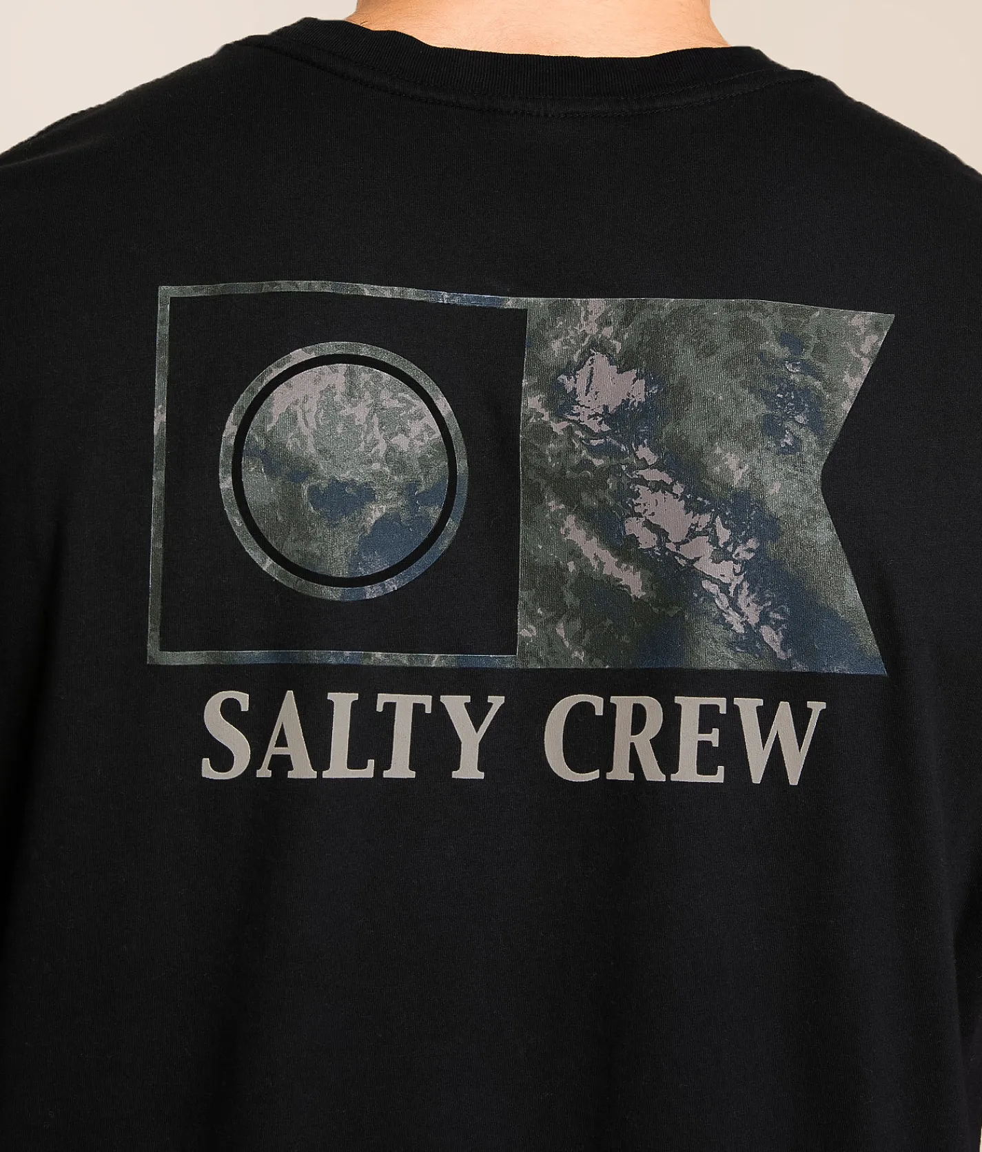 Salty Crew Flagship Camo T-Shirt Black Clearance