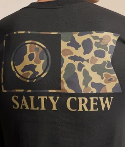 Salty Crew Flagship Sand Camo T-Shirt Vintage Black Discount