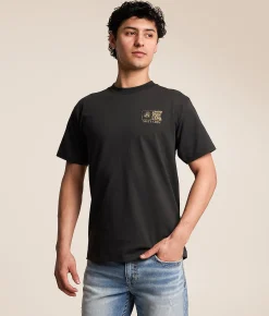 Salty Crew Flagship Sand Camo T-Shirt Vintage Black Discount