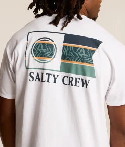 Tops|Graphic T-Shirts | Salty Crew Flagship Strike T-Shirt White