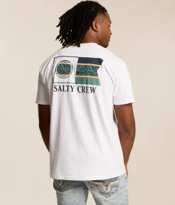 Tops|Graphic T-Shirts | Salty Crew Flagship Strike T-Shirt White
