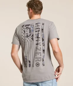 Graphic T-Shirts | Howitzer Flag T-Shirt Steeple Grey
