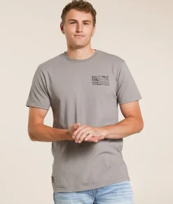 Graphic T-Shirts | Howitzer Flag T-Shirt Steeple Grey