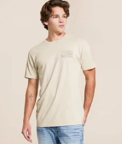 Tops|Graphic T-Shirts | Howitzer Flag T-Shirt Moonbeam