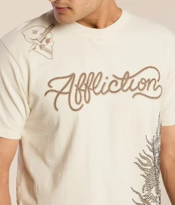 Graphic T-Shirts | Affliction Flame & Fable T-Shirt Lunar Rock