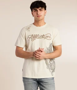 Graphic T-Shirts | Affliction Flame & Fable T-Shirt Lunar Rock