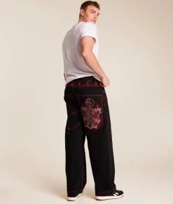 Bottoms|Jeans | Affliction Flameful Faith Extra Wide Leg Jean Black Denim