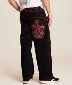 Bottoms|Jeans | Affliction Flameful Faith Extra Wide Leg Jean Black Denim