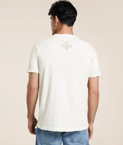 Affliction Flaming Dragon T-Shirt Antique White Hot