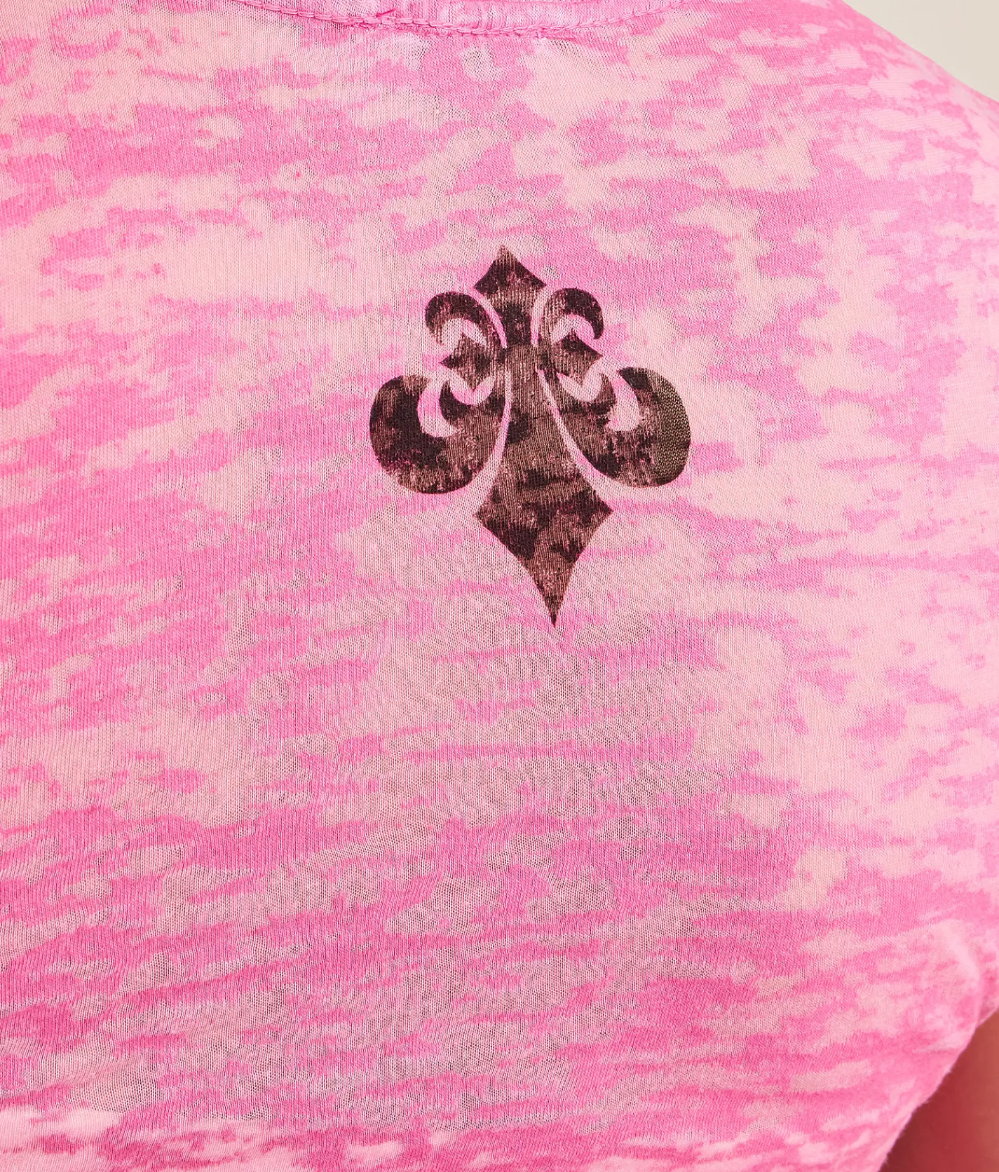 Tops | Affliction Flaming Dragon T-Shirt Pink Burnout Wash