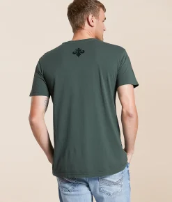 Affliction Flaming Dragon T-Shirt Dark Forest Clearance