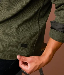 Outpost Makers Flannel Athletic Shirt Dark Olive Discount