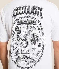 Sullen Flash Chain T-Shirt White Discount