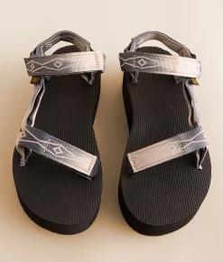 Teva Flatform Universal Sandal Waterless Black Cream Sale