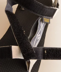 Teva Flatform Universal Sandal Waterless Black Cream Sale