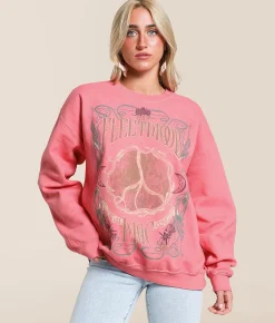 Merch Traffic Fleetwood Mac Band Pullover Salmon Rose Outlet