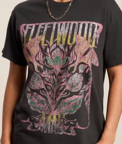 Merch Traffic Fleetwood Mac Band T-Shirt Washed Black