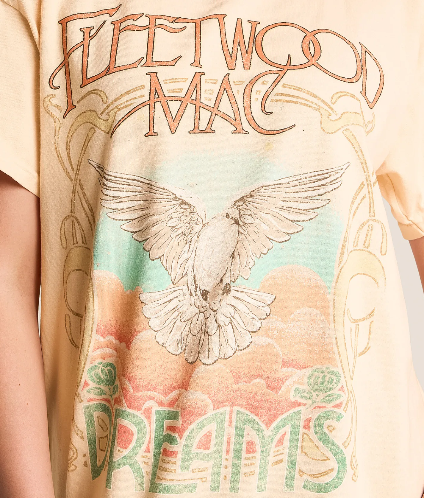 Tops | Merch Traffic Fleetwood Mac Rumors Band T-Shirt Natural