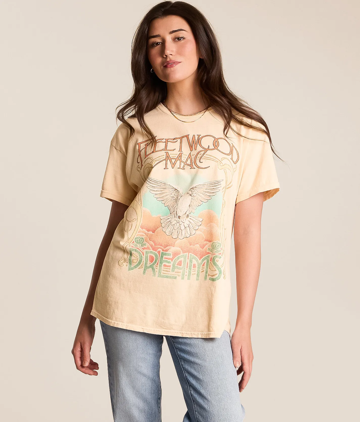 Tops | Merch Traffic Fleetwood Mac Rumors Band T-Shirt Natural