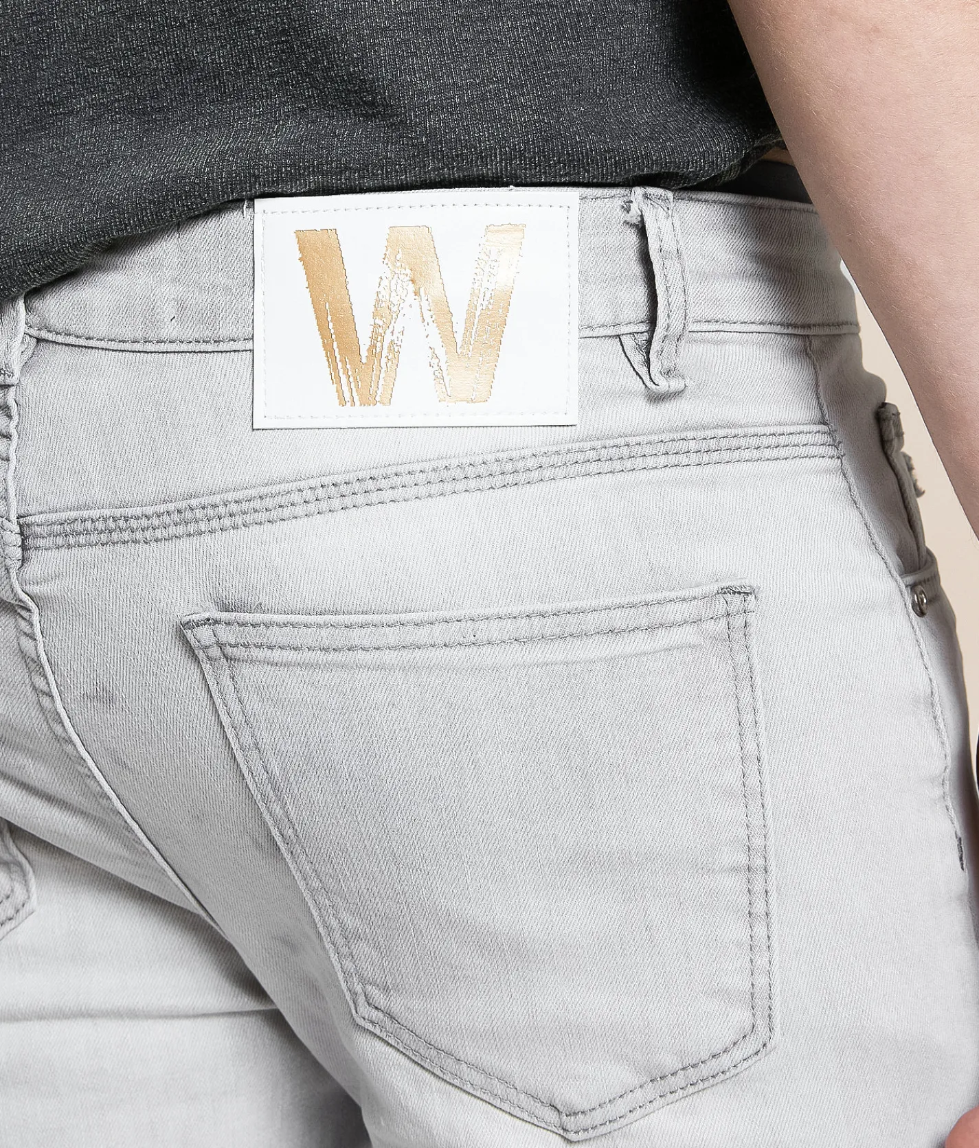 Waimea Flex Skinny Stretch Jean Grey Bleach Hot