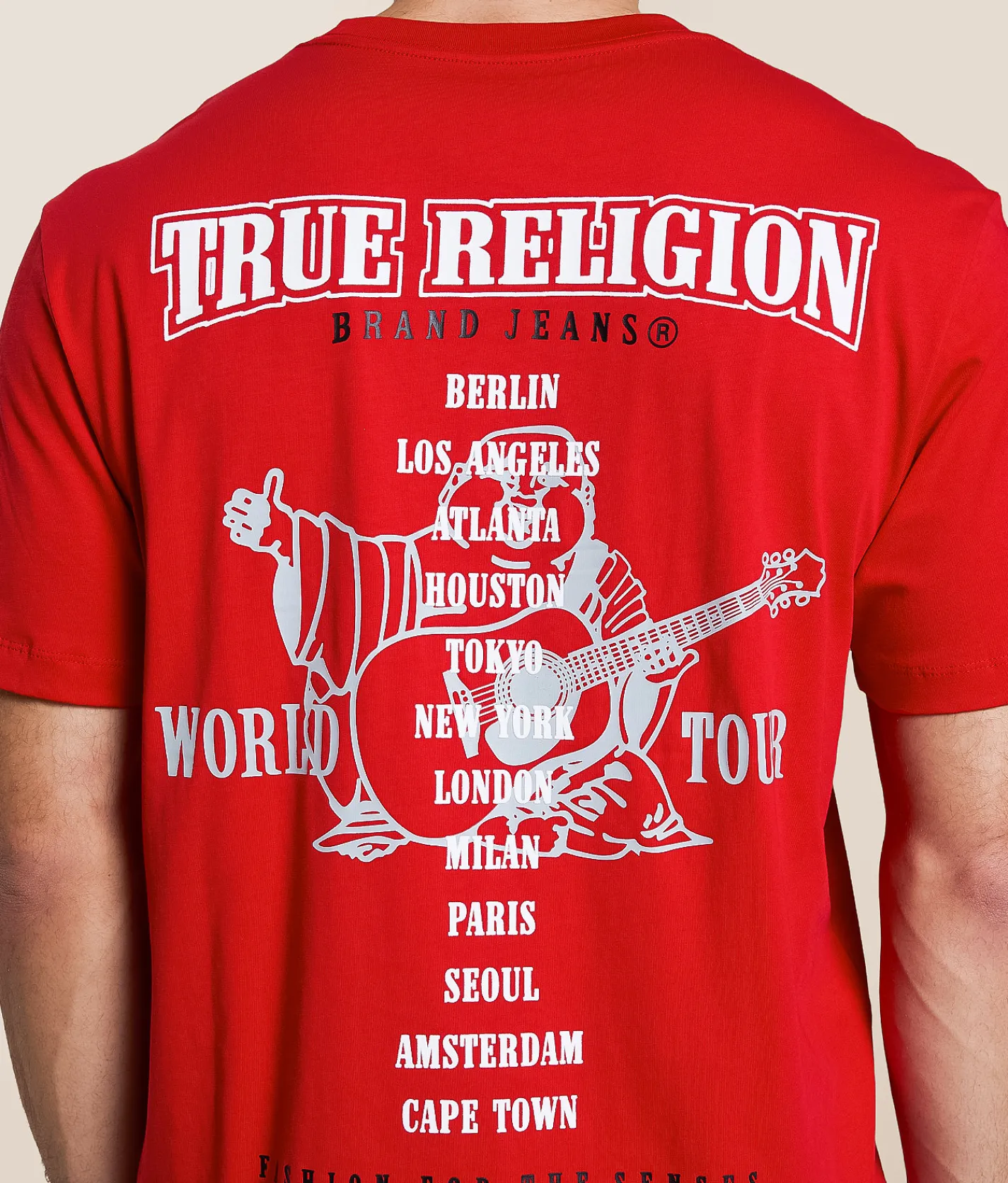 True Religion Flock Buddha T-Shirt Trv Red Online