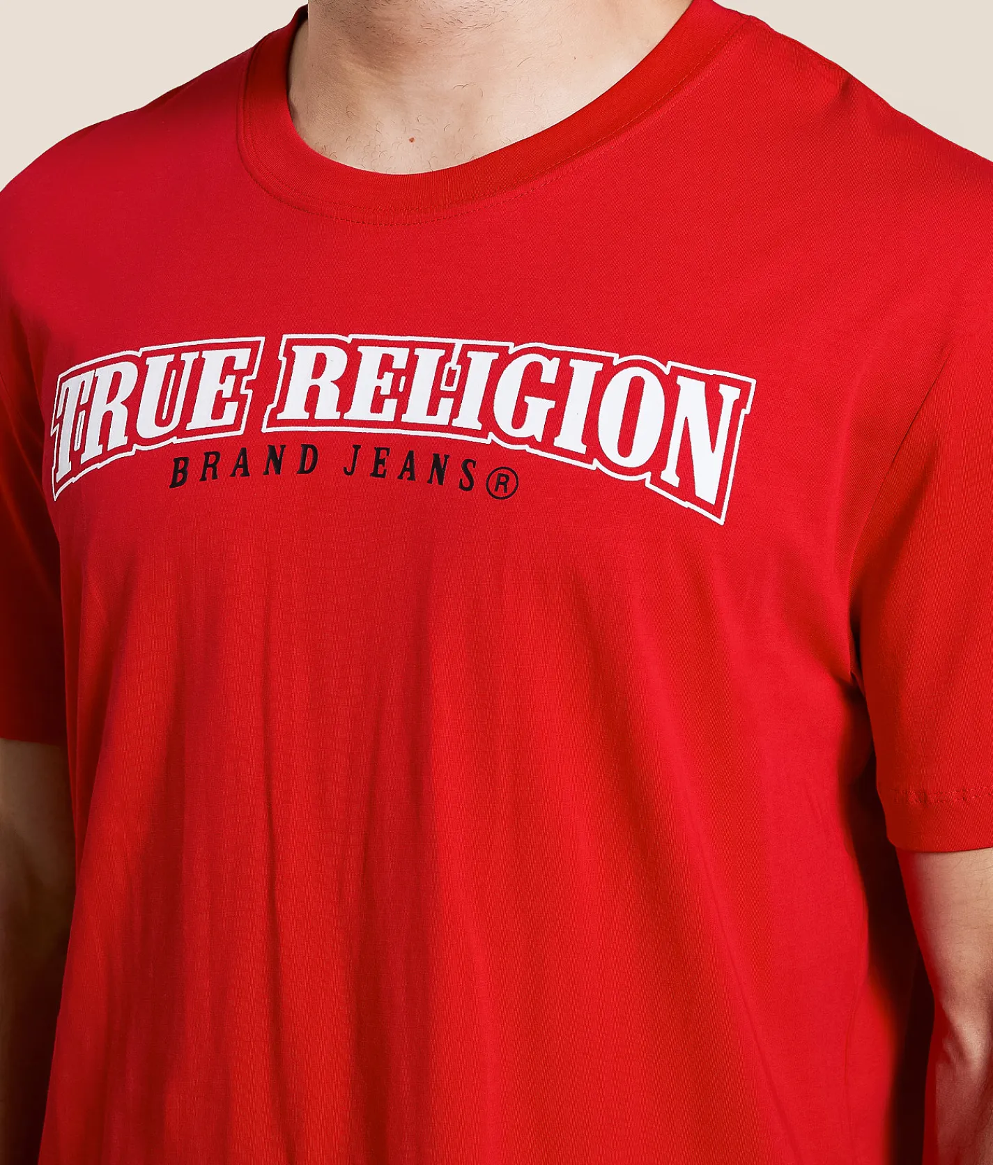 True Religion Flock Buddha T-Shirt Trv Red Online