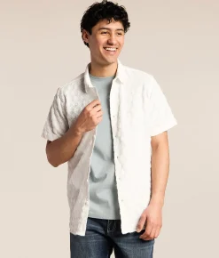 Nova Industries Flocked Diamond Shirt White Outlet