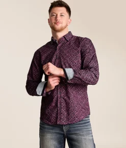 Eight X Flocked Shirt Purple Hot