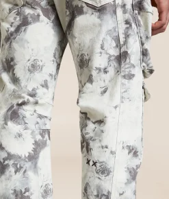 Cult of Individuality Floral Baggy Cargo Stretch Pant Floral Print Discount